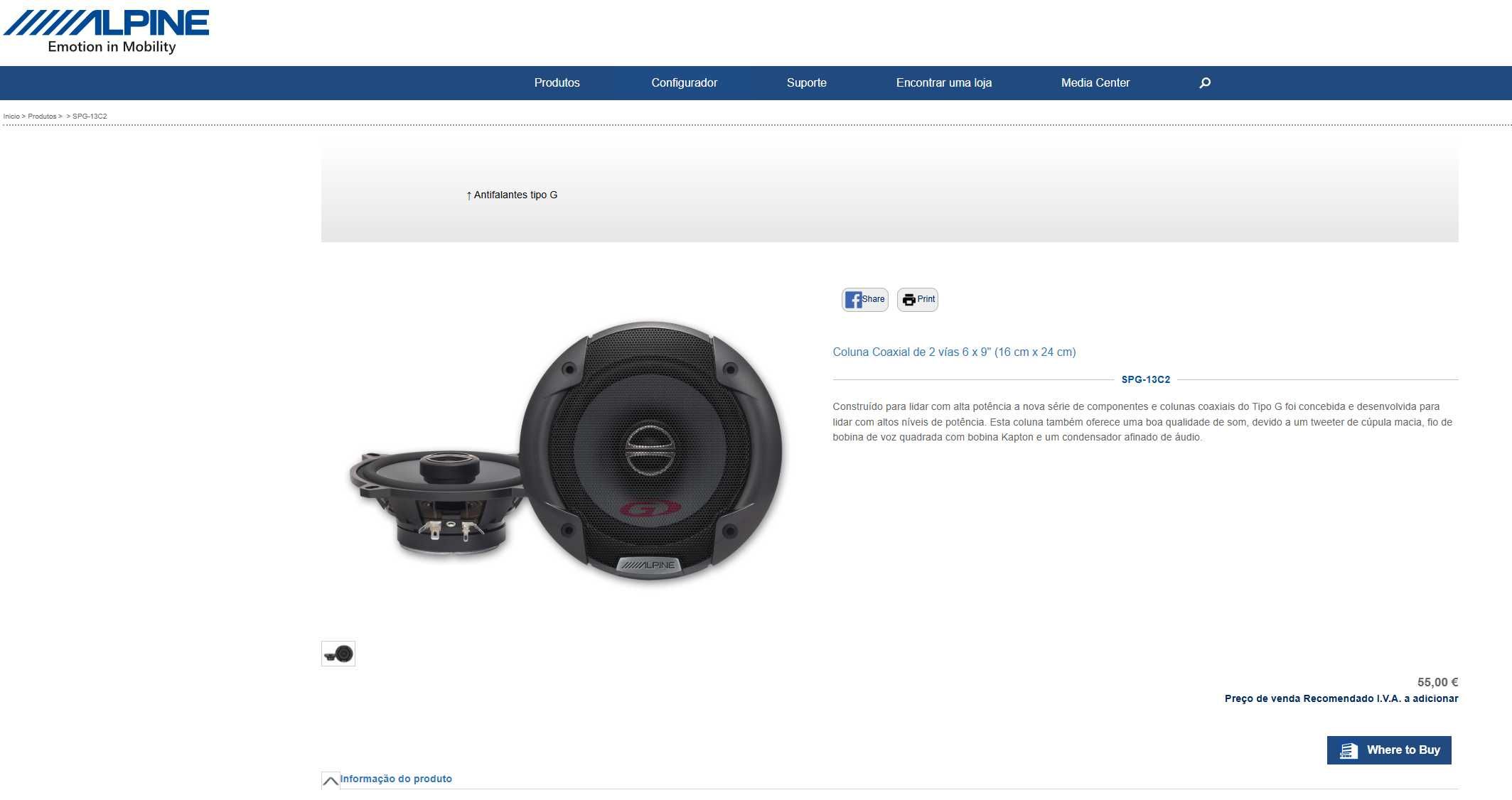 Colunas Automóvel