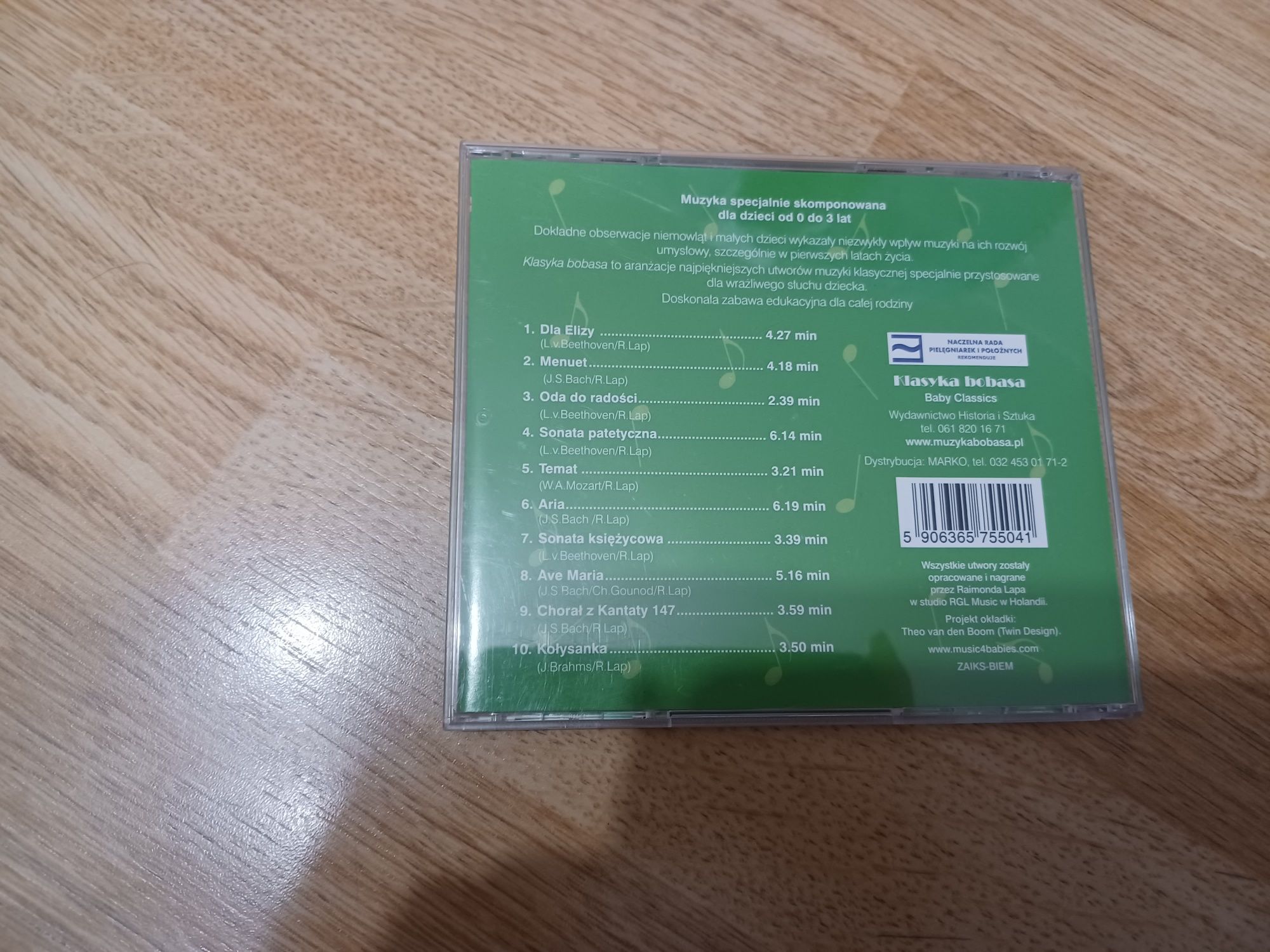 Płyty CD muzyka klasyczna dla bobasa i dzieci