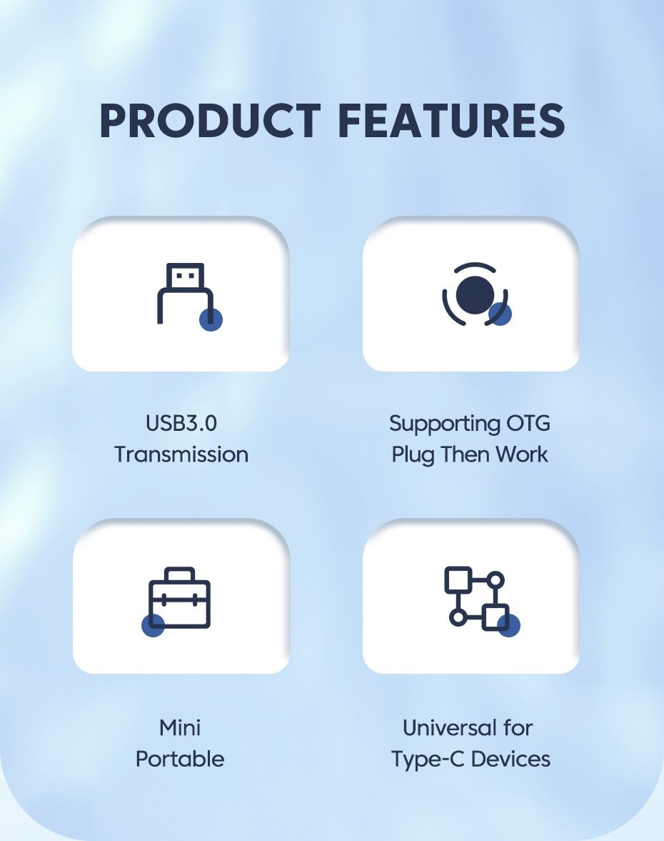 Micro Adaptador USB para Type C