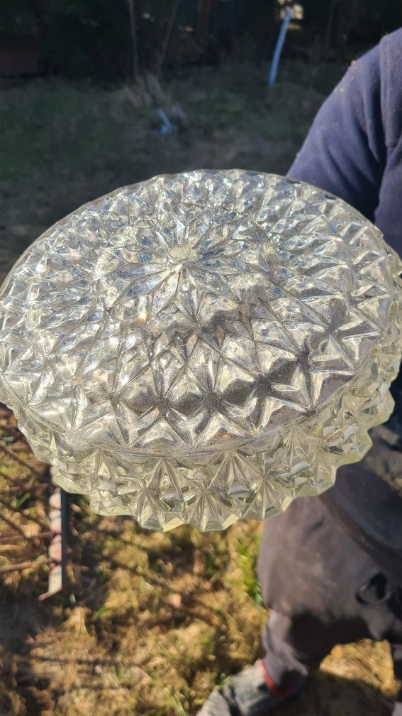 Kryształowy plafon lampa PRL
