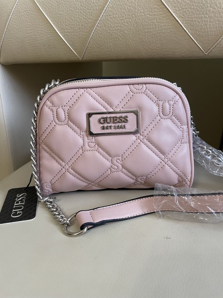 Сумка guess quilted mini satchel