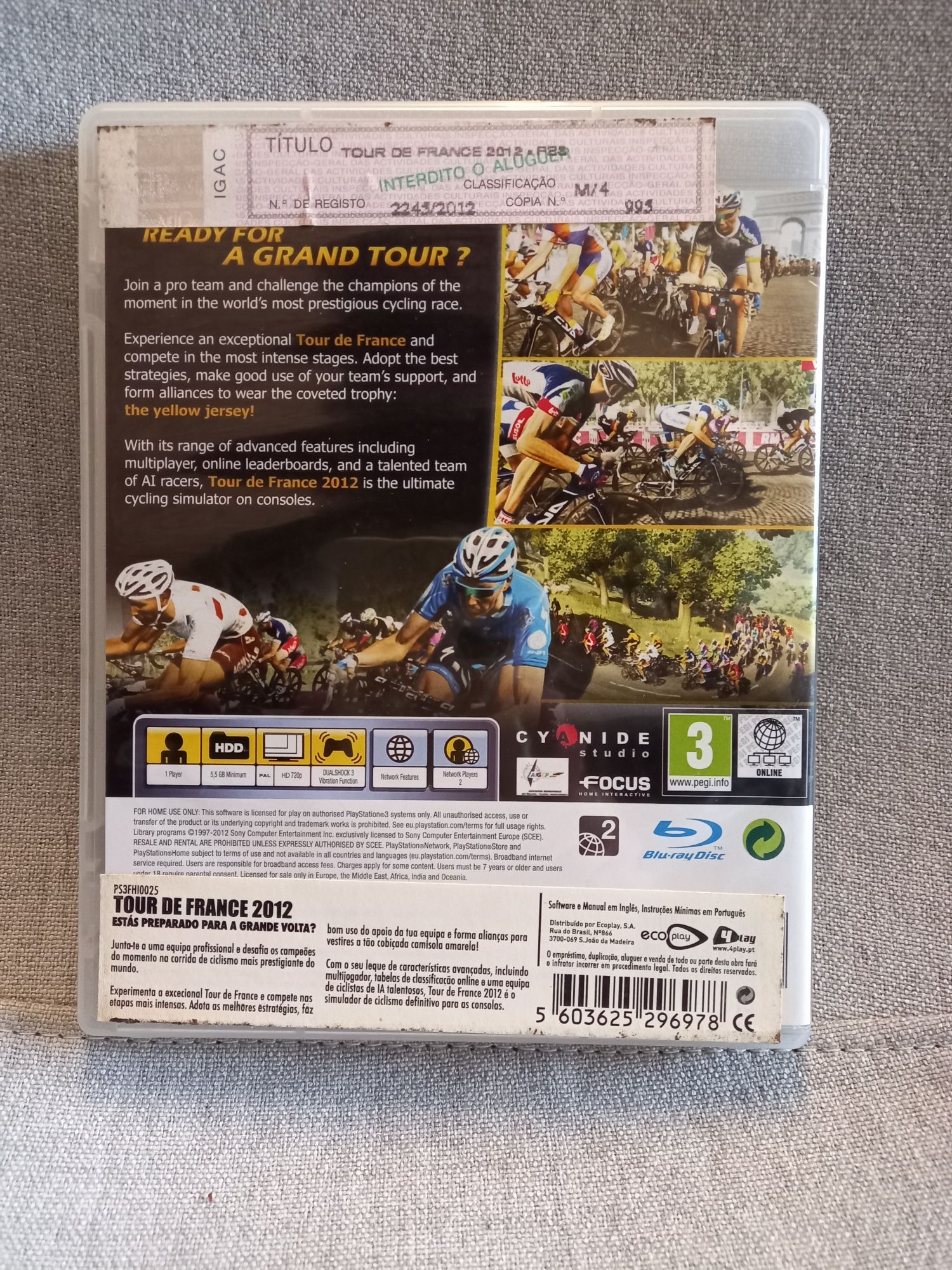 Jogo p/ PS3 Le tour de France 2012