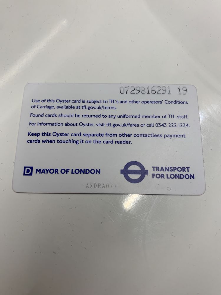 Oyster card Londyn dla dziecka 11-15 lat Transport Of London