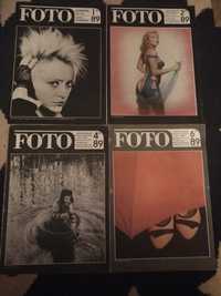 Magazyn ,czasopismo Foto,4 sztuki ,1989 rok,Ostrowska Lombard