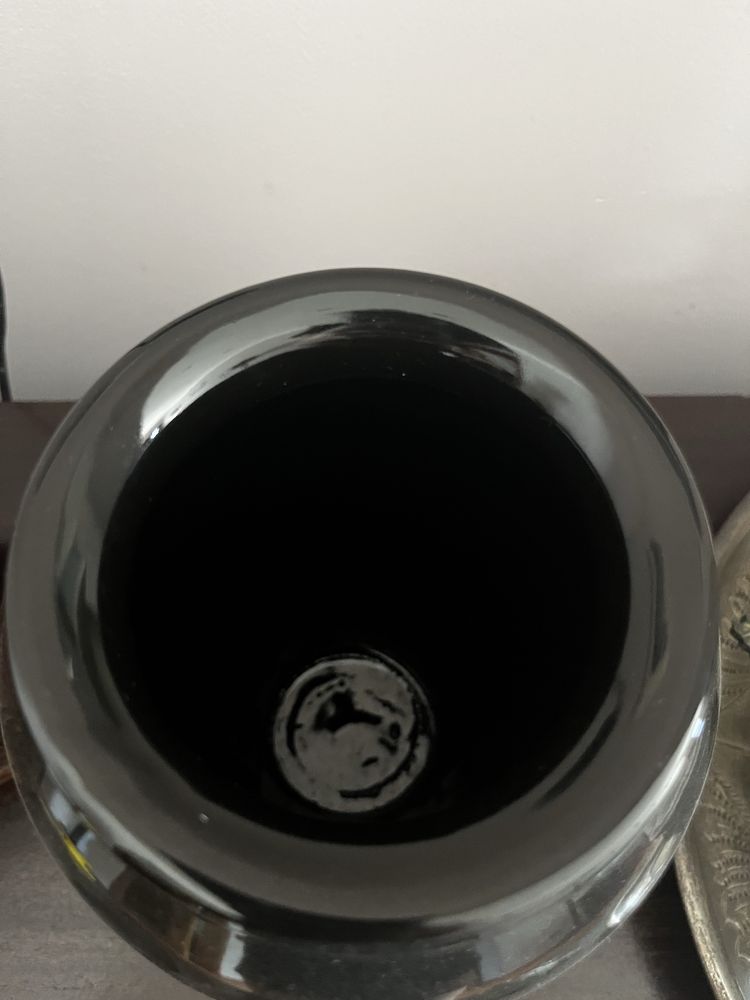 Vaso Decorativo Preto - Estilo Oriental