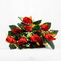 BUKIET SZTUCZNY RÓŻA 12 kwiatów 45 cm czerwone