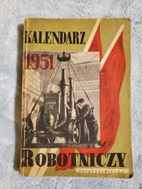 Stary Kalendarz Robotniczy na rok 1951 książka