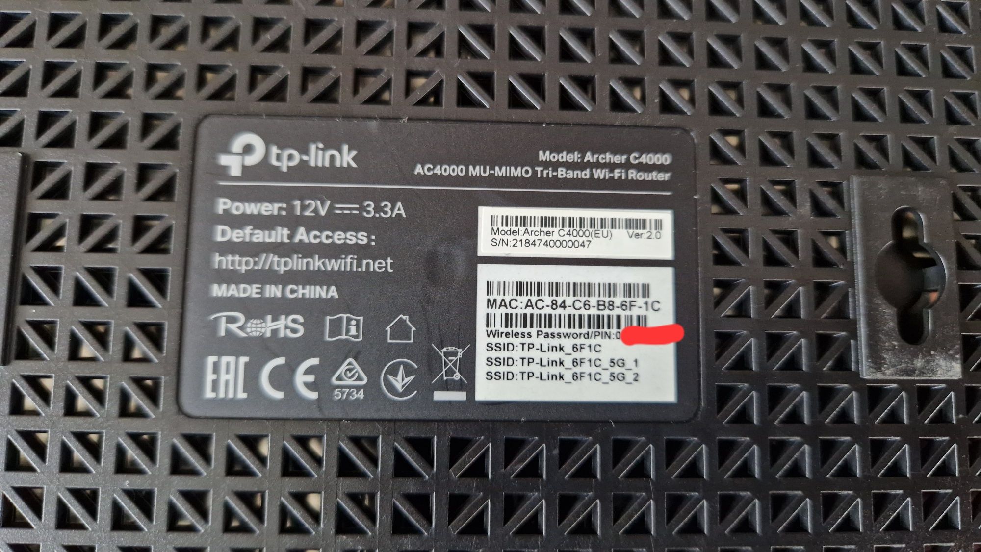 Super MOCNY Router Wifi TP-Link Archer C4000, trzypasmowy , gigabitowy