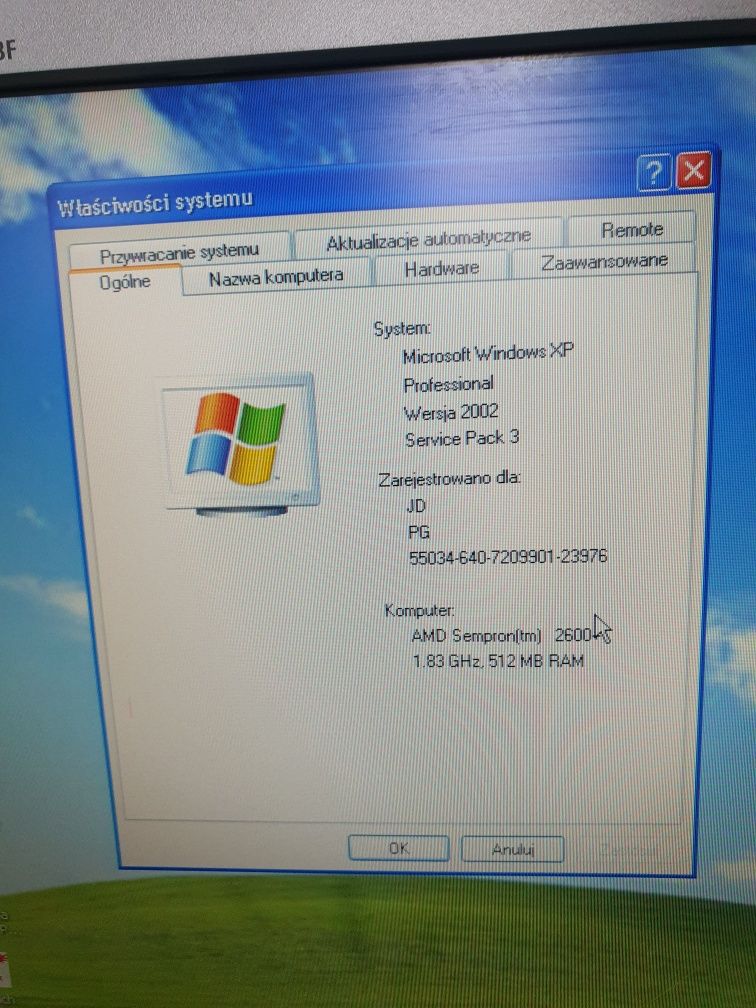 Komputer AMD Sempron 2600 plus