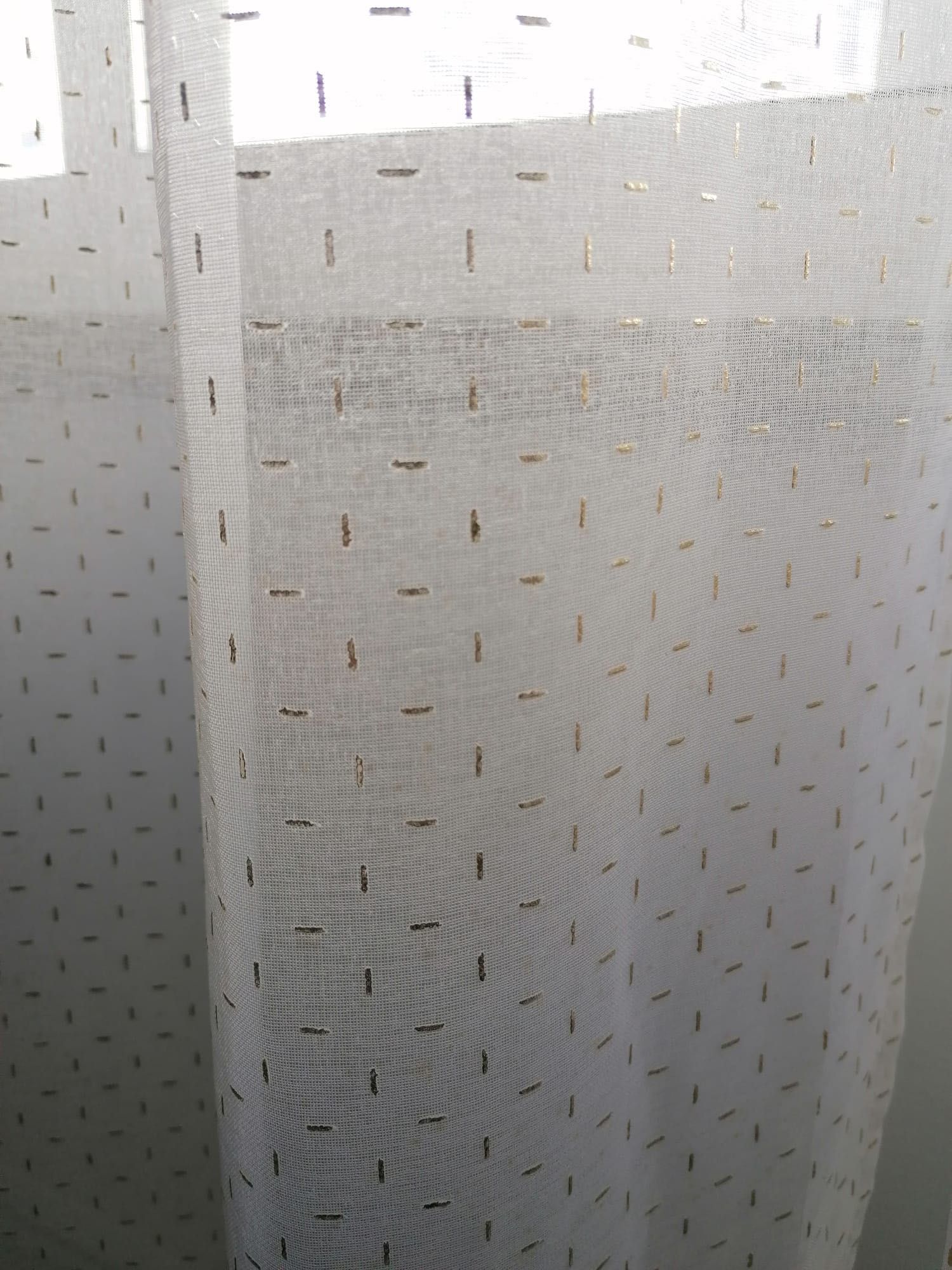 Cortinados Branco e Dourado - Hôma