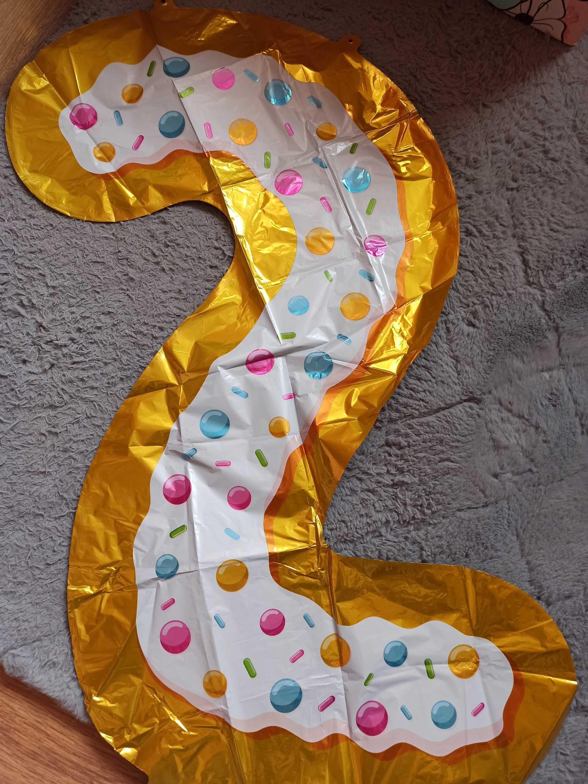 OStatni!!!  Giga Balon z cyfra dwa dla dwulatka