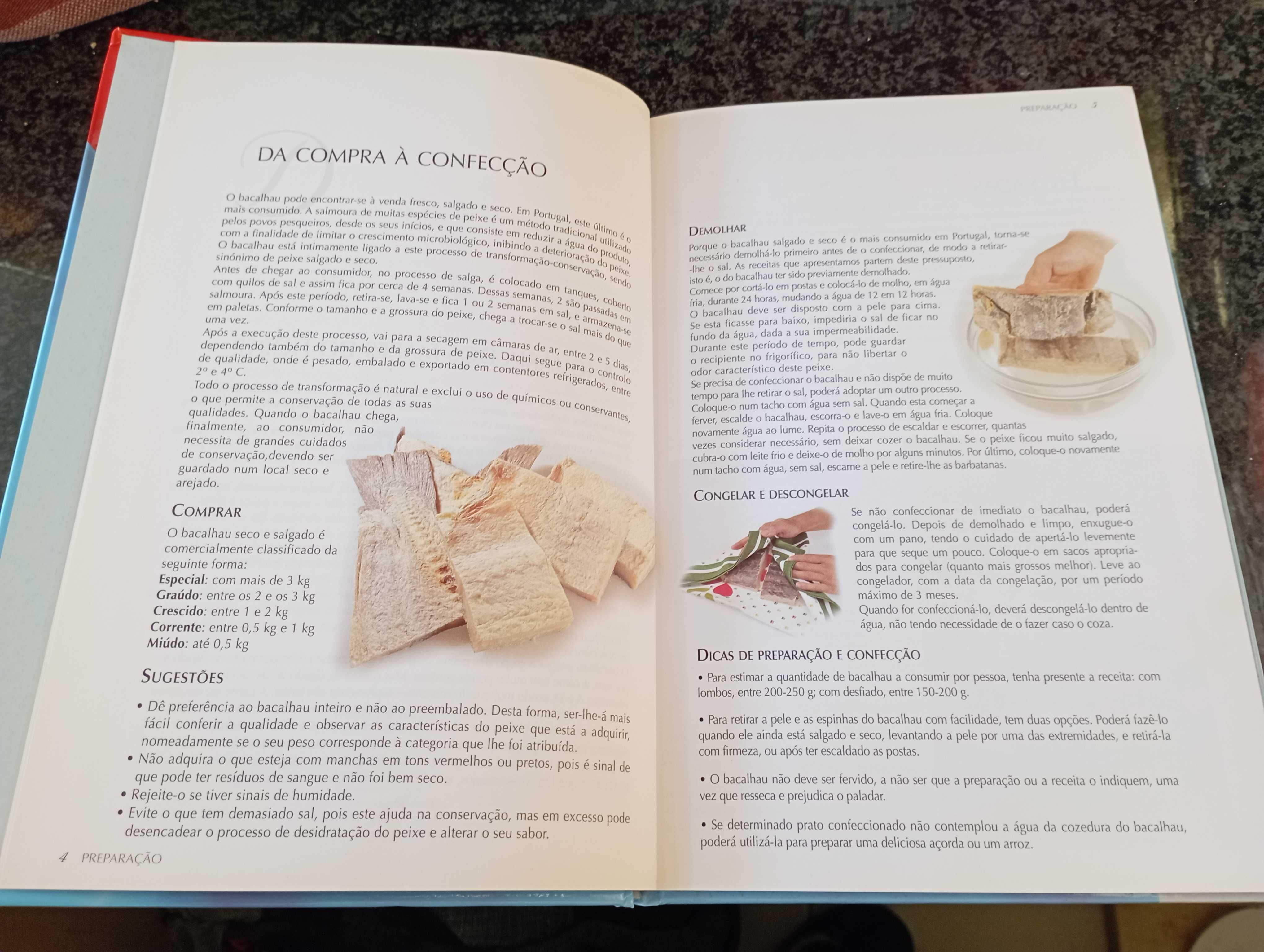 Coleção receitas típicas de Bacalhau da editora Euro Impala