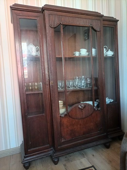 zabytkowa witryna Szafa zabytek zabytkowy kredens, mebel, antyk