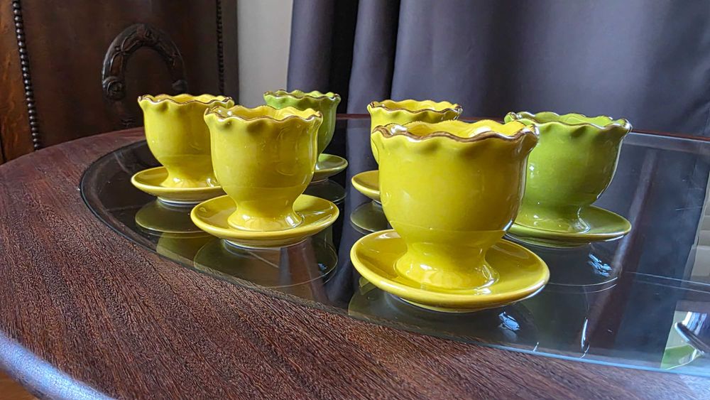 Ceramiczne kieliszki do jajek  od Almi decor