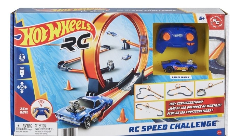 HOT WHEELS RC Wyzwanie prędkości Zestaw torów + pojazd 1:64 HXX45 nowe