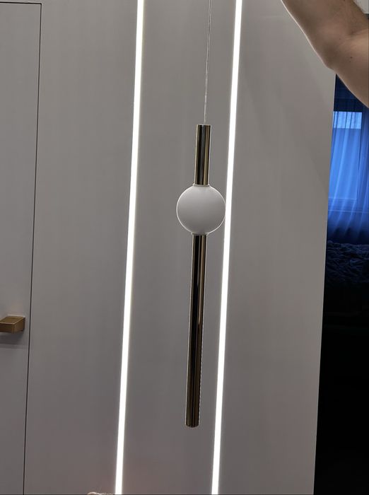 Lampa wiszaca Led złota