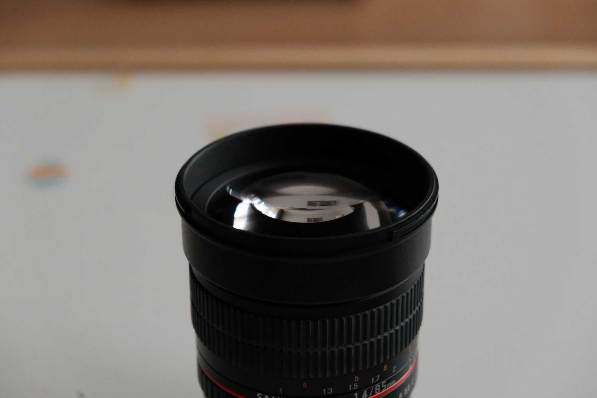 Obiektyw Samyang 85 mm F 1.4 - mocowanie Fuji X - ZADBANY CZYSTY