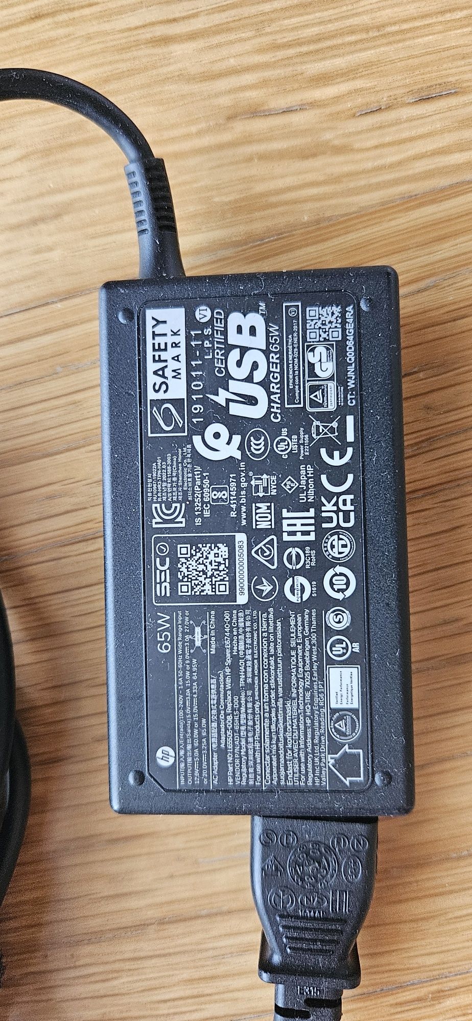 Carregador HP 65W USB-C