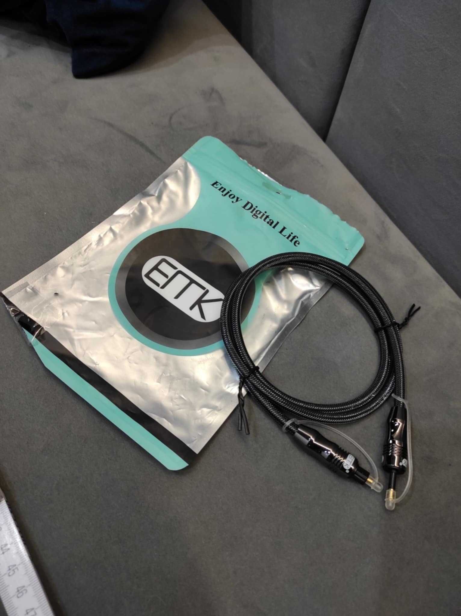 EMK Kabel optyczny TOSLINK 3,5 mm długość 1m.