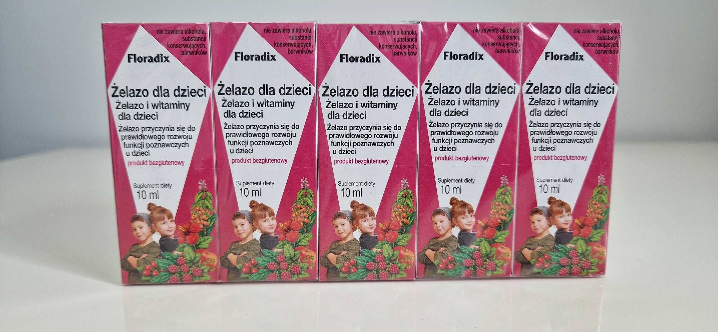 Floradix Żelazo dla dzieci 10 ml x 10 (1 pakiet - 100 ml)