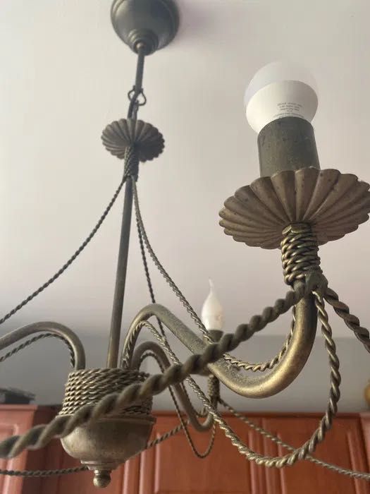 Komplet lamp (3 sztuki kinkiety i 2 lampy wiszące)