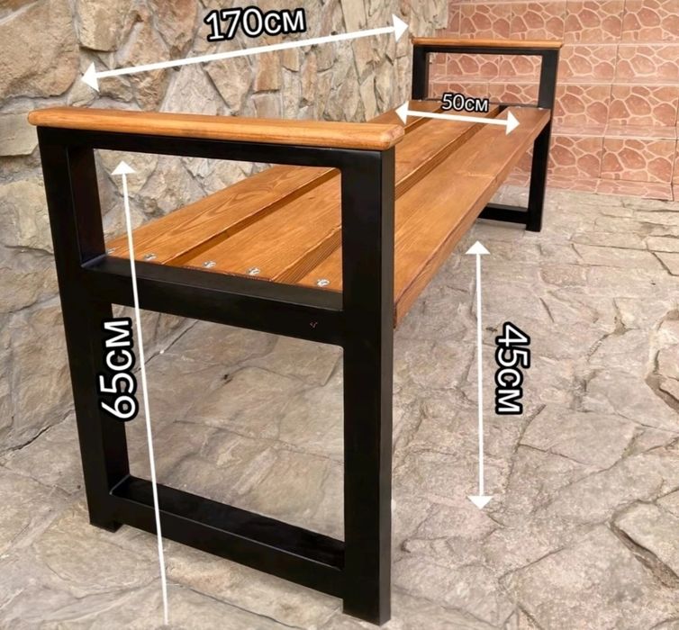 Столи лавочки мангал полиці лофт