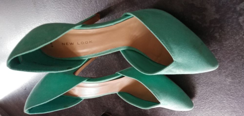 Szpilki 39 new look miętowe