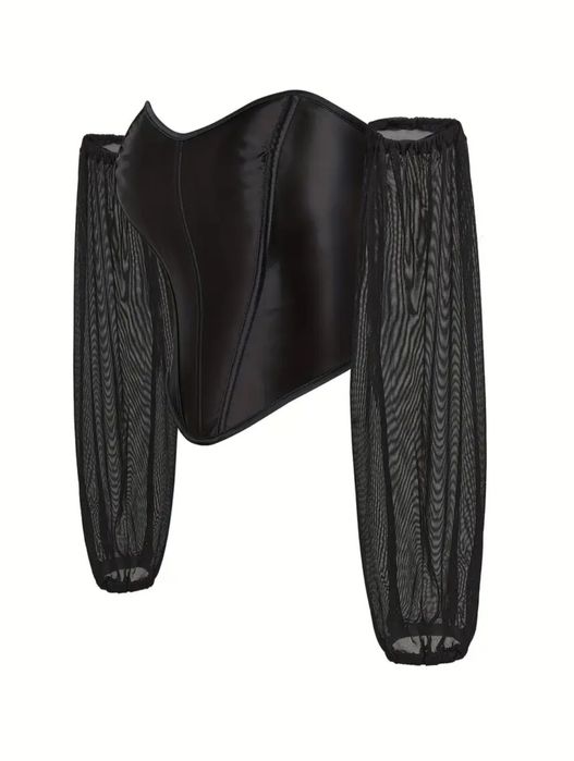 Елегантний чорний корсет,топ