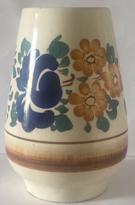 Fajansowy wazon, z czasów PRL-u, sygnatura Włocławek