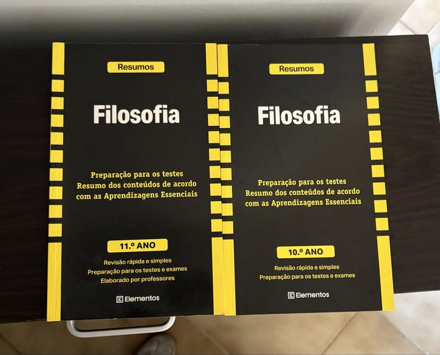 Livros de resumo de Filosofia 10° e 11°ano