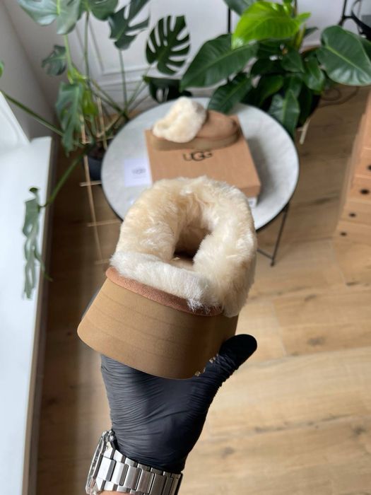 Жіночі UGG Disquette Platform Slippers натуральна замша та хутро