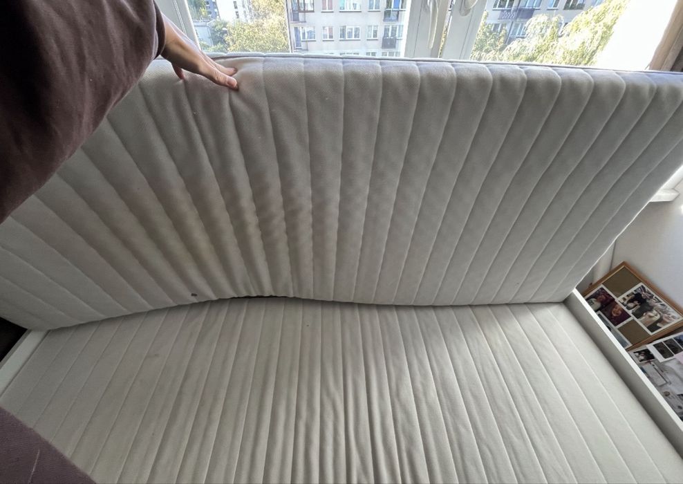 Ikea brimnes lezanka lozko 2 szuflady 2 materace agnotes twardy 80x200
