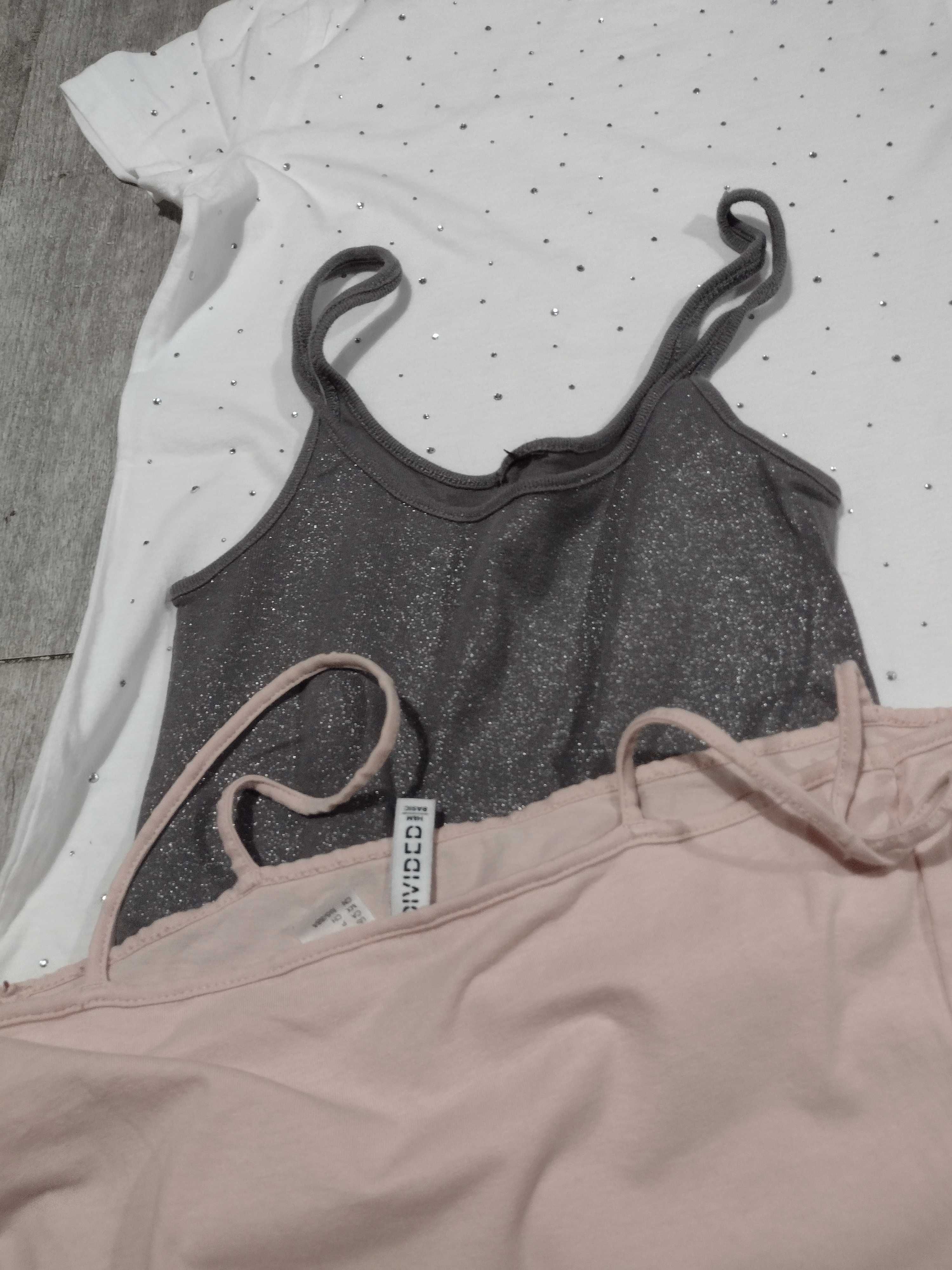 T-shirty bawełniane 3 x H&M rozmiar XS