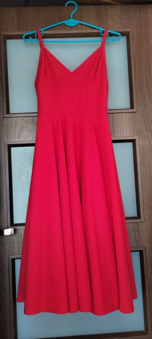 Sukienka midi z koła Pakuten Nowa wesele półmetek studniówka sylwester