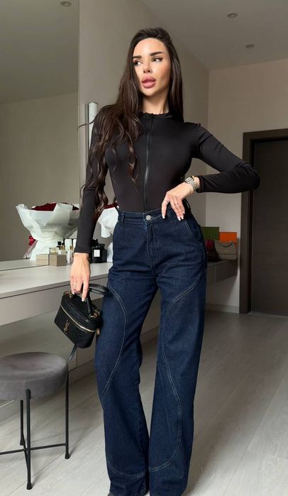 Боді жіноче. Боді базове чорне.  Чорне боді з блискавкою