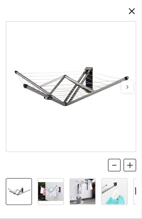 Estendal BRABANTIA WALLFIX INOX 24M