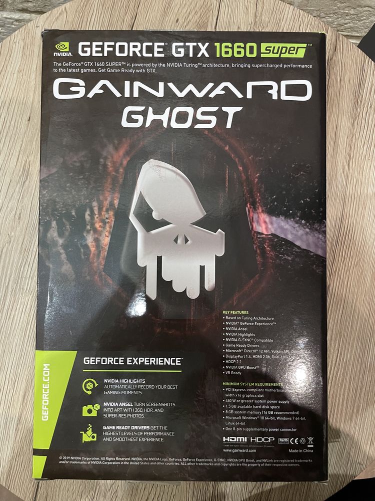 Karta graficzna Geforce GTX 1660 Super OC Gainward Ghost