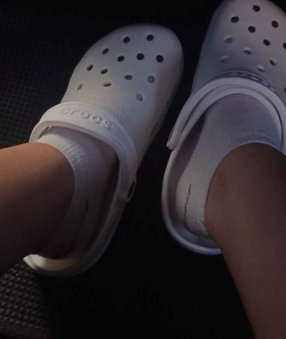 Белые кроксы Crocs 37р оригинал