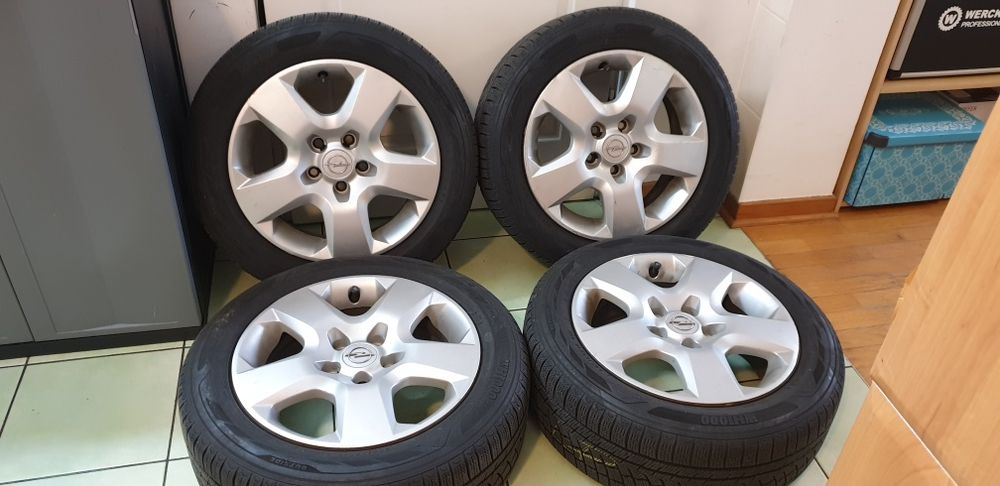 4 komplety kół (opona+felga+kołpak) ASTRA H, INSIGNIA