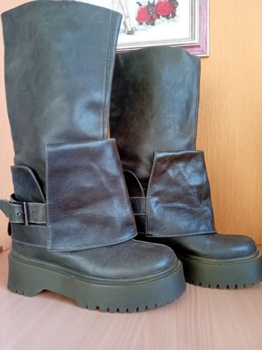 Сапоги кожаные р.37