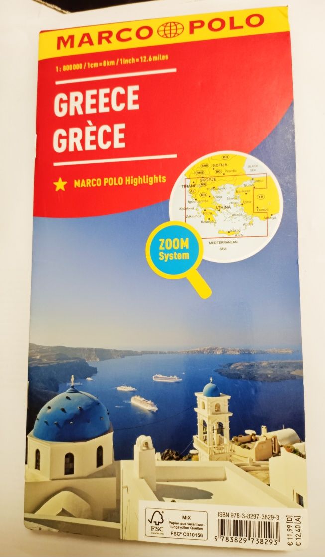 Mapa Grecji wyd. Marco Polo