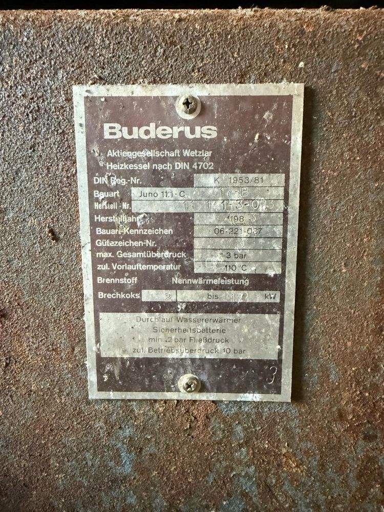 Piec Buderus.