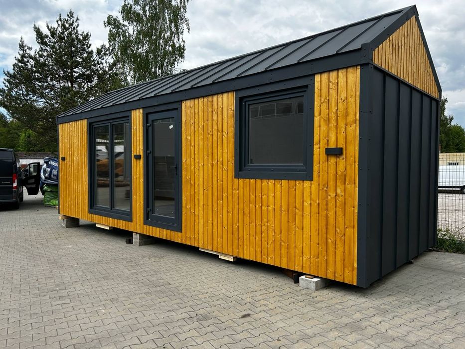 Domek drewniany 28m2 całoroczny mobilny nowy