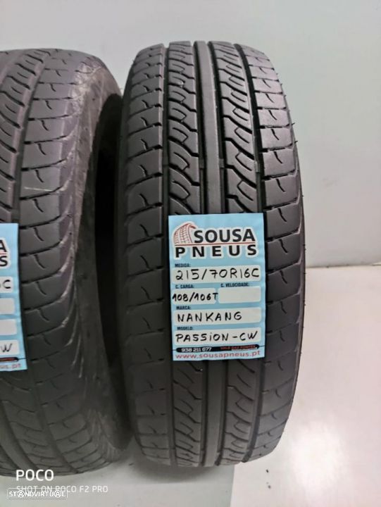 2 pneus 90 % de piso 215-70r16c nankang - oferta dos portes