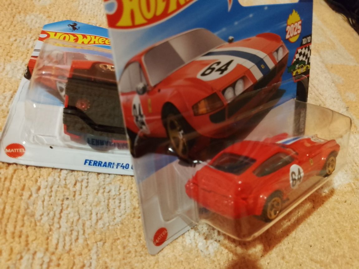 2x Hot wheels zabawka Auta ferrari 365 ferrari F40 Nowe