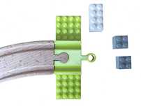 Adaptery (2szt) do łączenia LEGO z torami Ikea, Lidl, Brio
