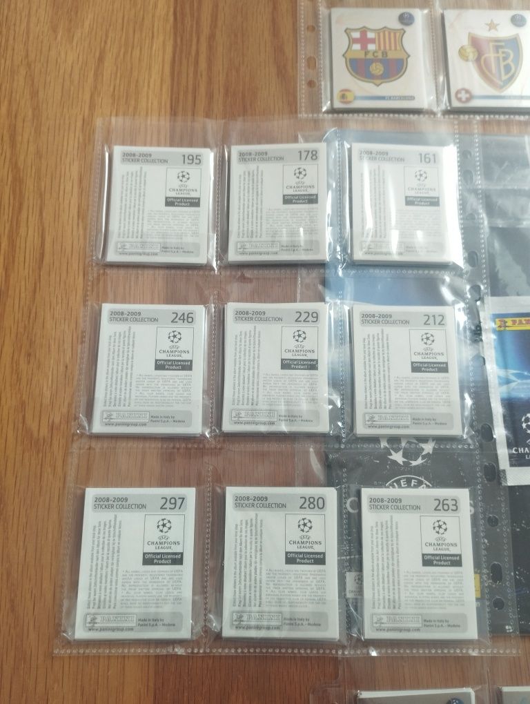Cromos Panini Champions league 2008/2009