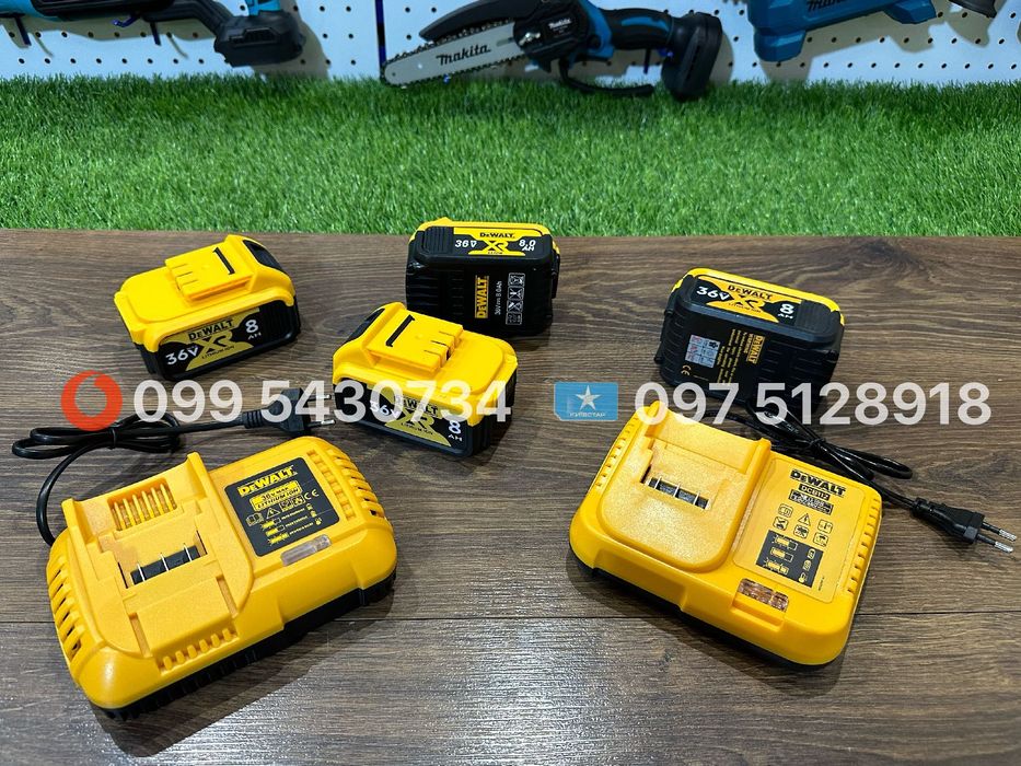 Акумулятори і Зарядні пристрої Makita DeWALT 12-48V 1-9Ah батарея АКБ
