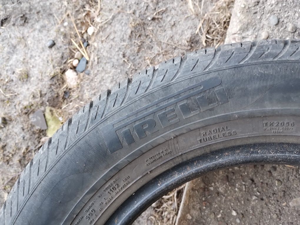 4 szt opon 175/70r14 Pirelli ,6mm ,2 szt 185/60r14
