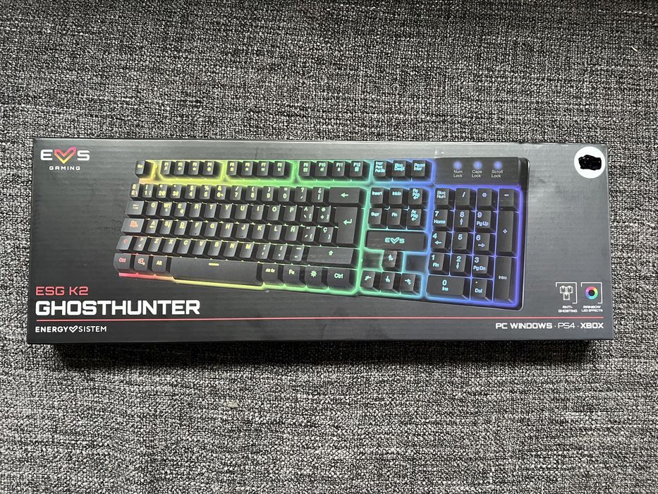 Teclado gaming EVS retroiluminado